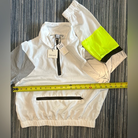 Revamped Size S Neon Reflective Cropped Windbreaker - Picture 3 of 5